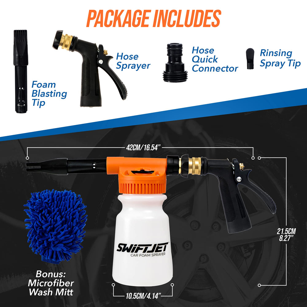 SwiftJet detalle de boquilla ajustable para controlar densidad de espuma