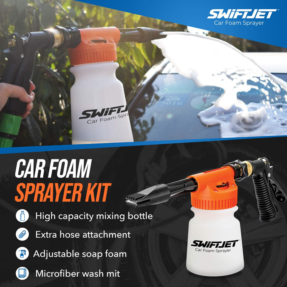 SwiftJet limpiando llantas y pasos de rueda para eliminar suciedad incrustada