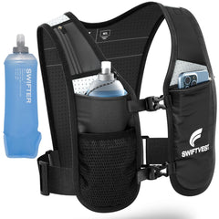 SWIFTVEST front view on mannequin showing pocket layout and secure fit