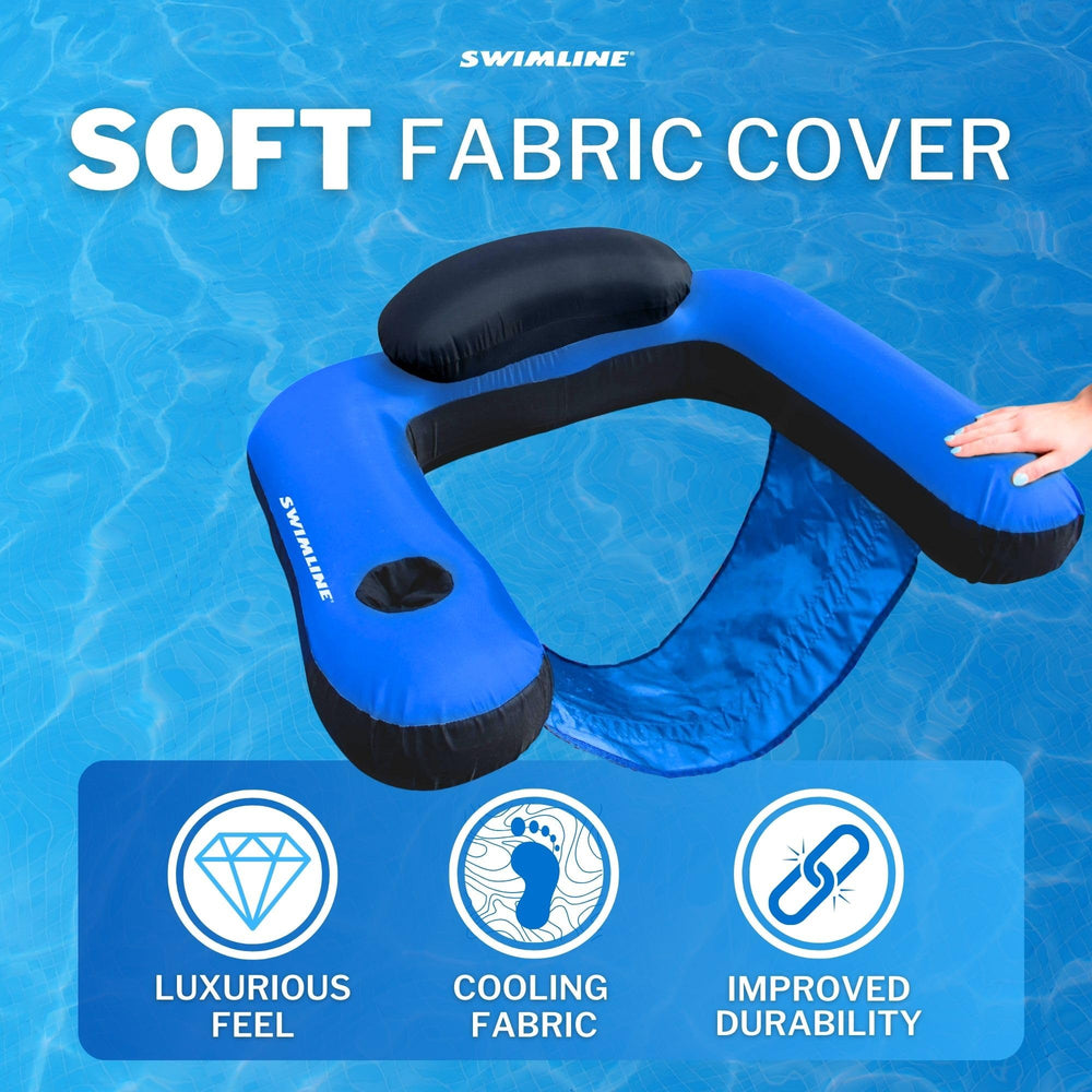Swimline close-up del asiento de malla reforzada para frescura