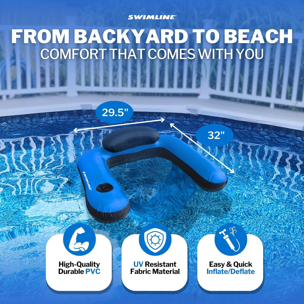 Swimline portavasos integrado con bebida, comodidad práctica