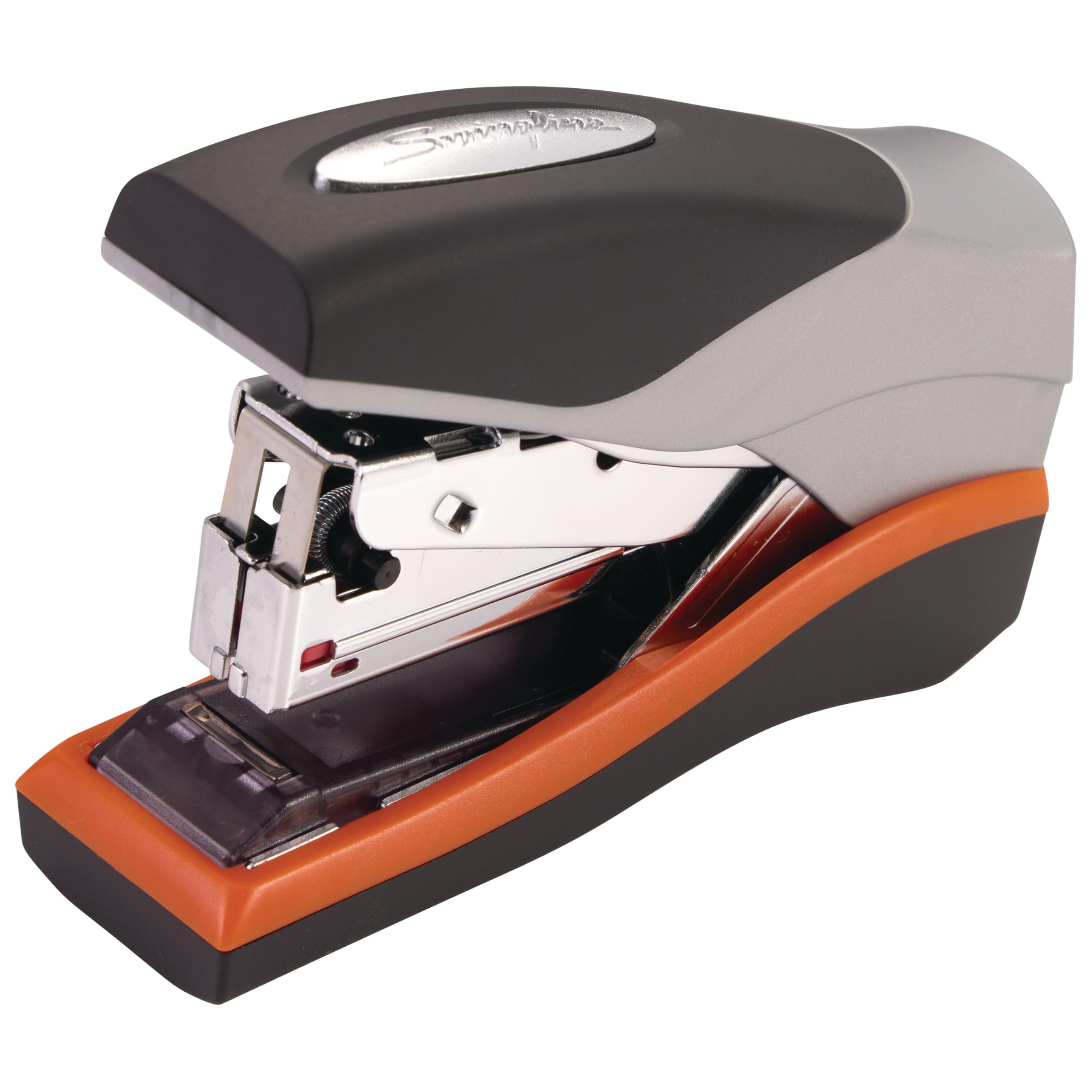 Swingline Optima 40 front view showing compact design and colors for neat desks