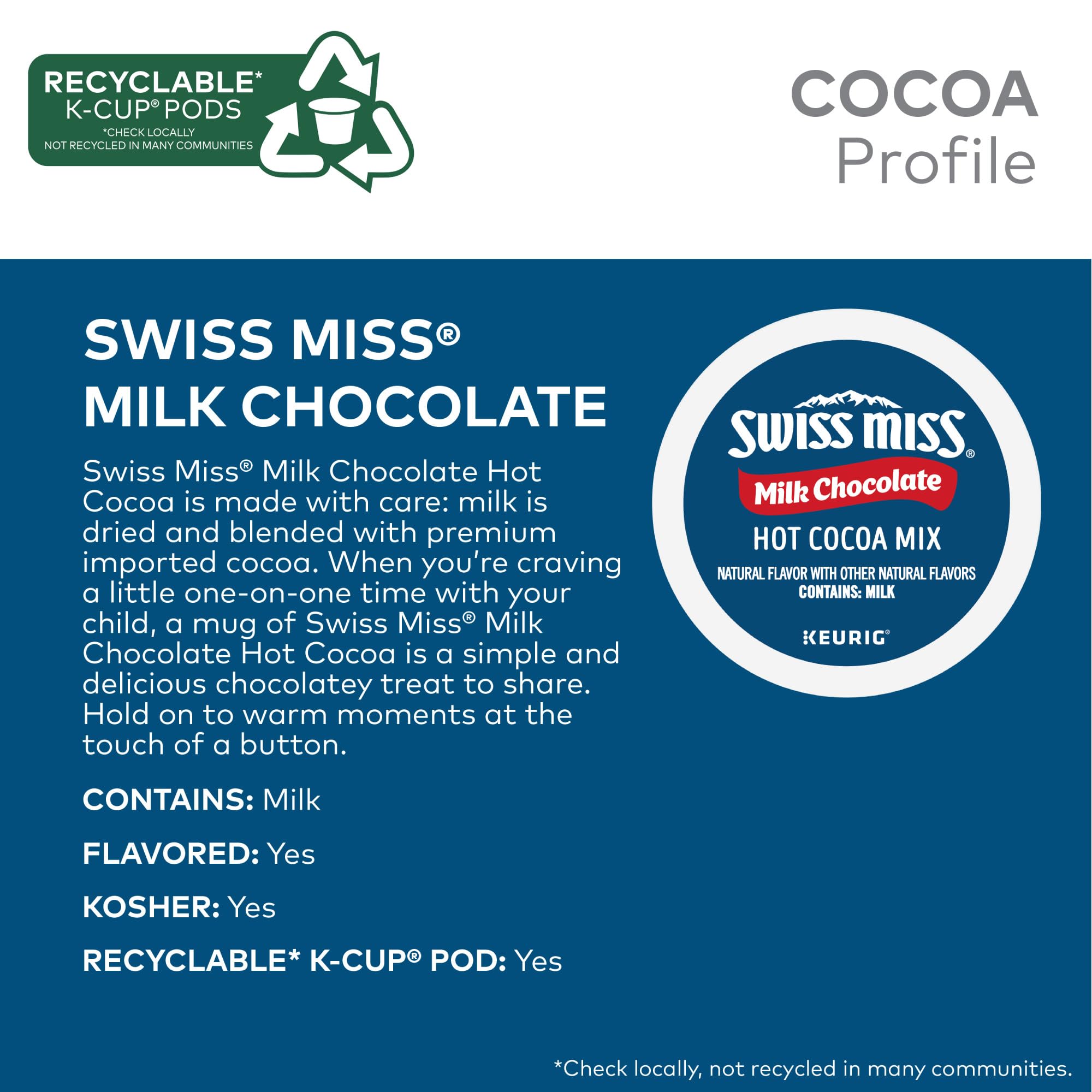 Swiss Miss taza humeante en mano que transmite calidez instantánea