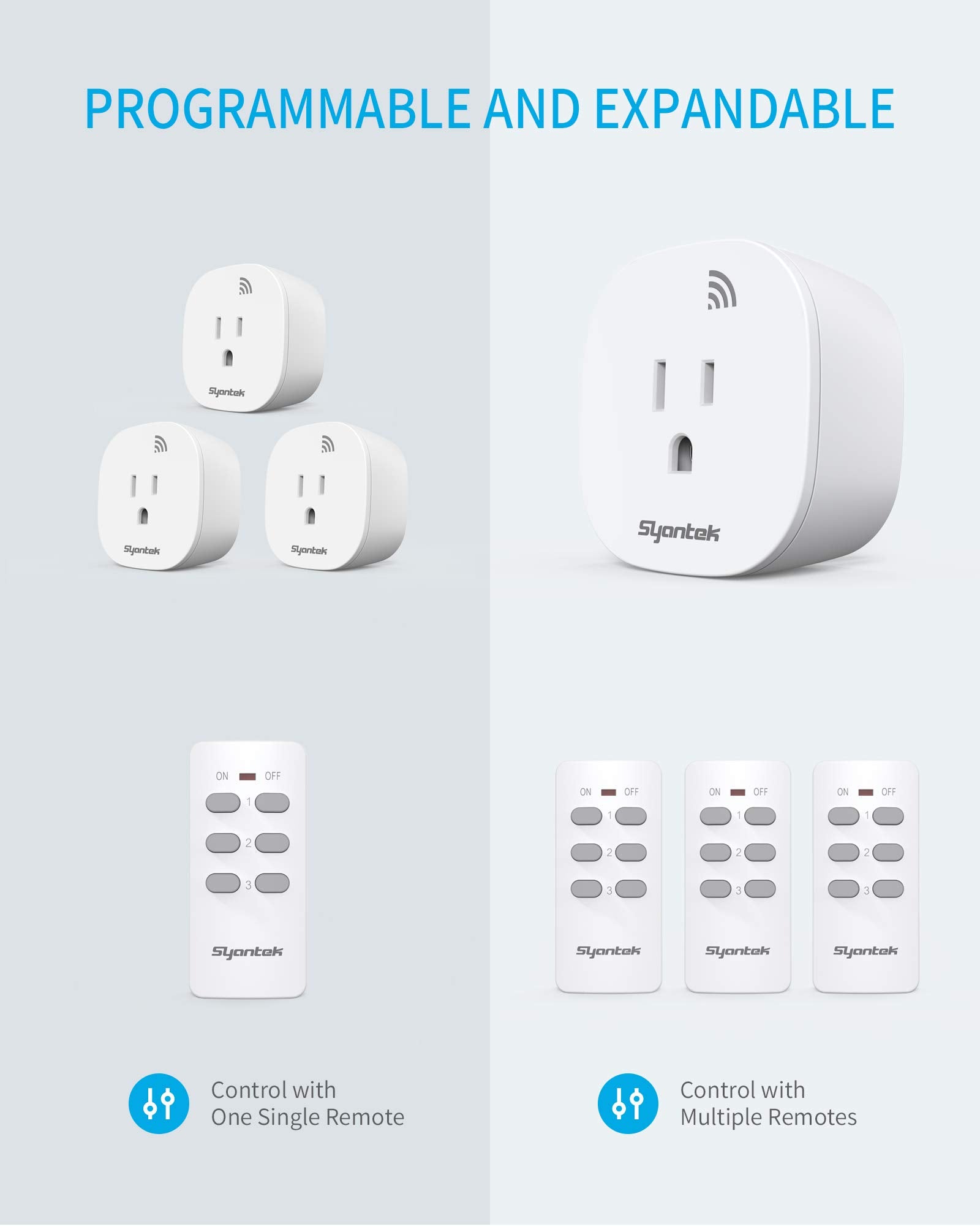 Syantek escala con mano para tamaño real y facilidad de instalación