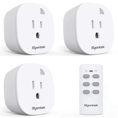 Syantek frontal del kit mostrando los tres receptáculos, control cómodo