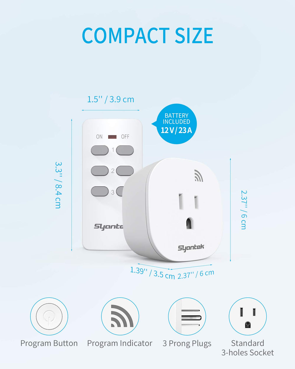 Syantek varios enchufes conectados mostrando expansión y sincronía