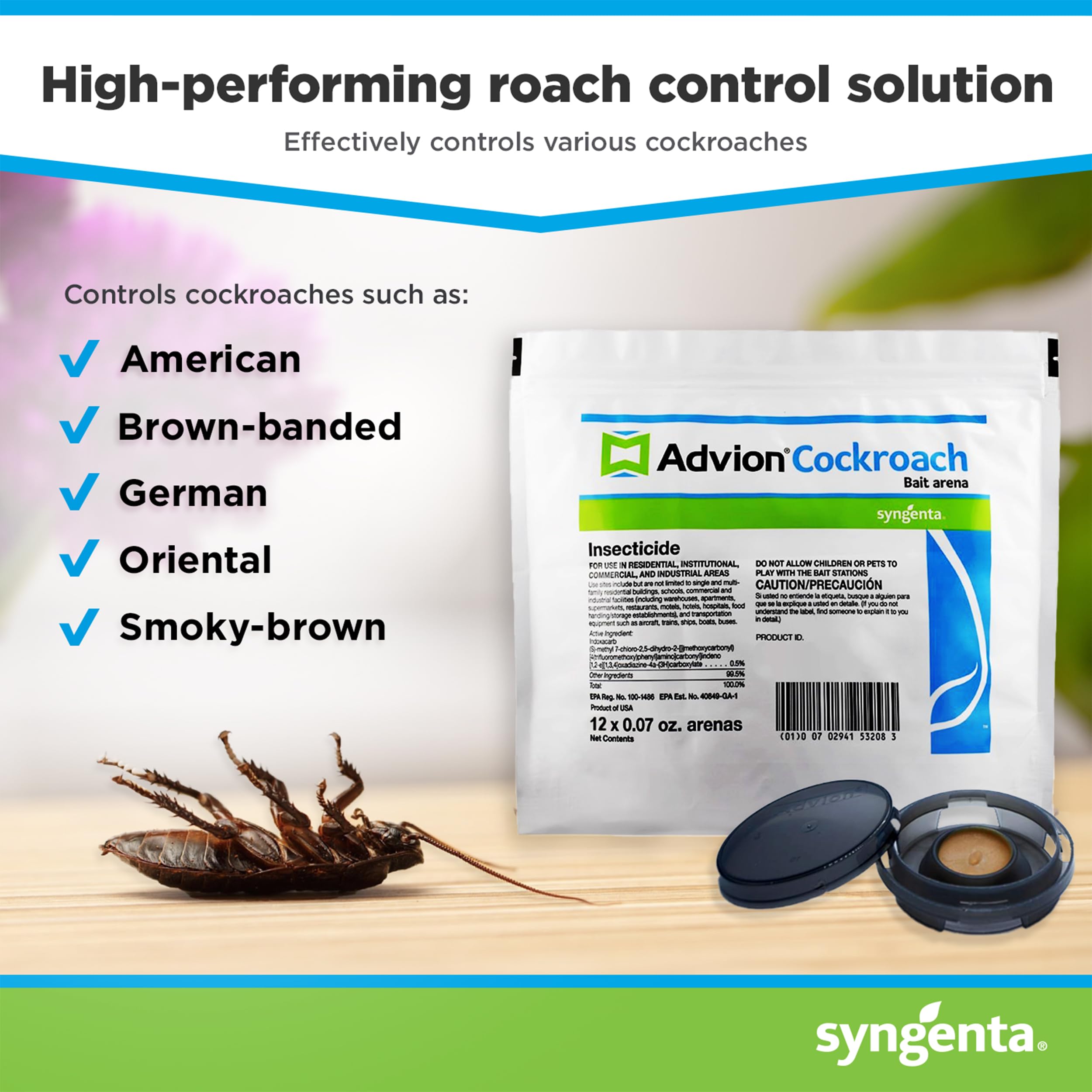 Syngenta Advion detalle de textura interna que retiene el cebo eficazmente