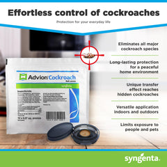 Syngenta Advion en cocina demostrando colocación estratégica junto a zócalo