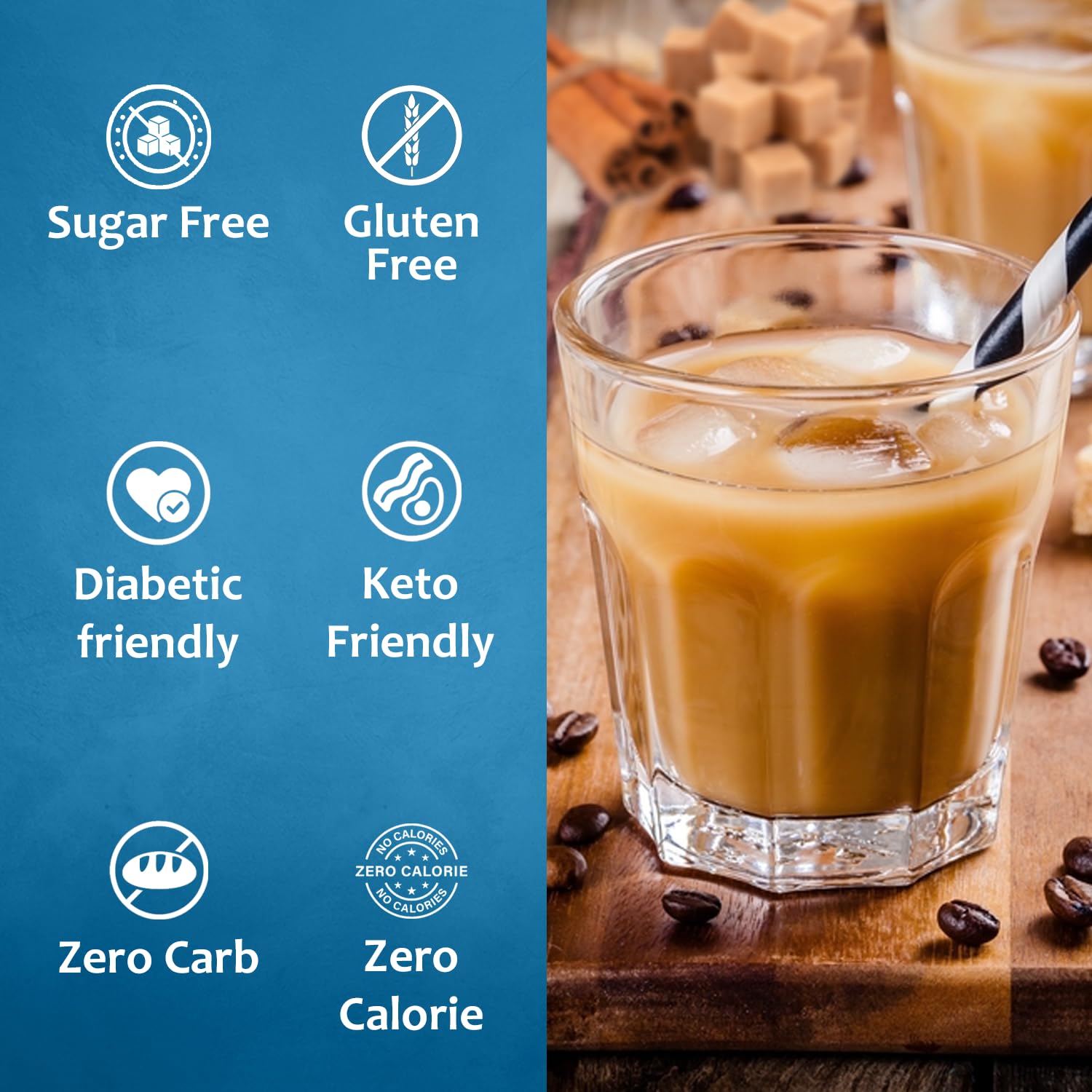 Syruvia jarabe usado en un latte para intensificar sabor y espuma