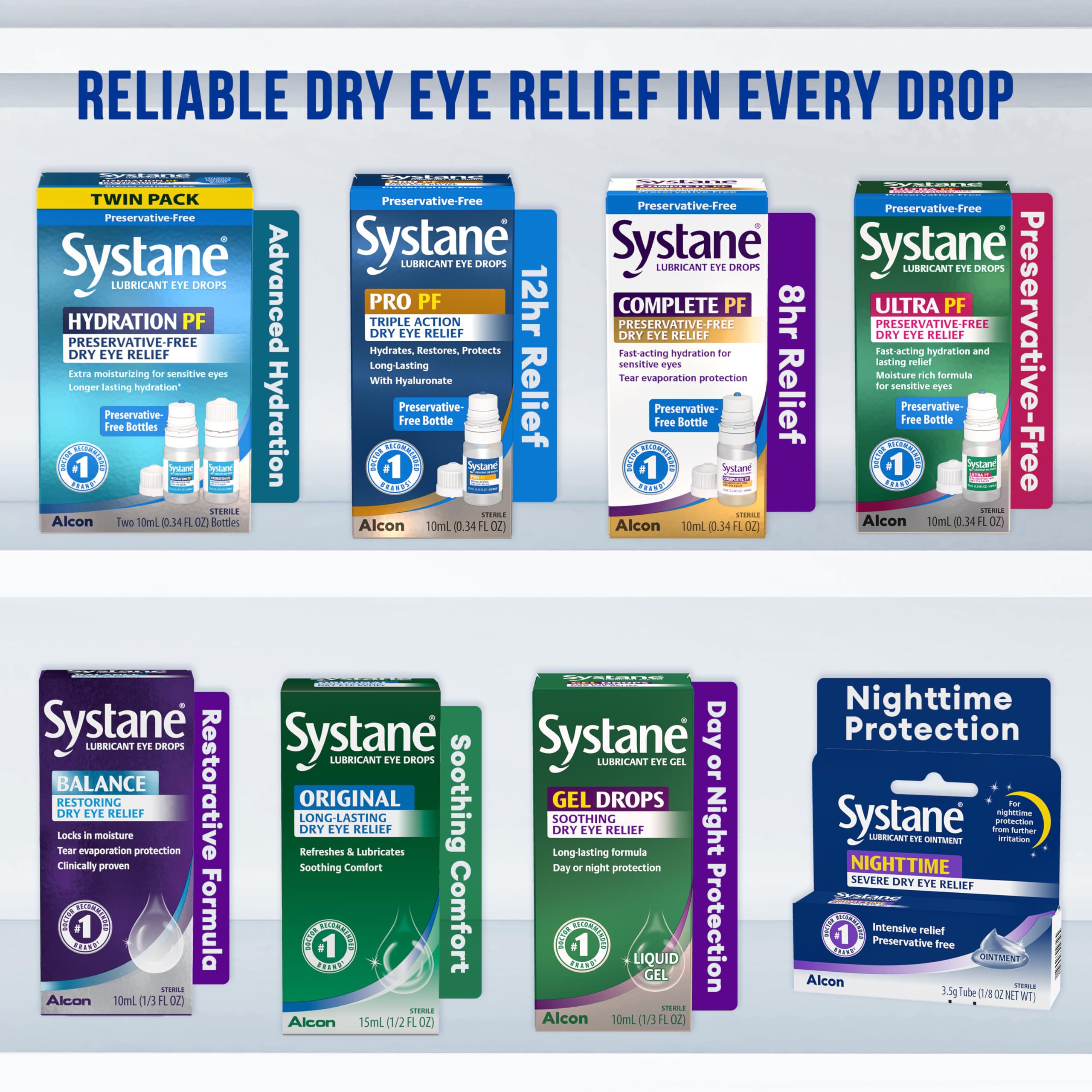 Systane aplicación en ojo con lentes, comodidad y uso seguro con lentes de contacto