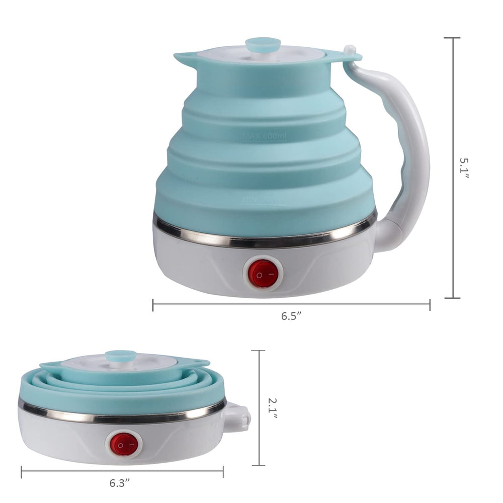 T-magitic kettle in use pouring hot water for tea, convenient travel brewing