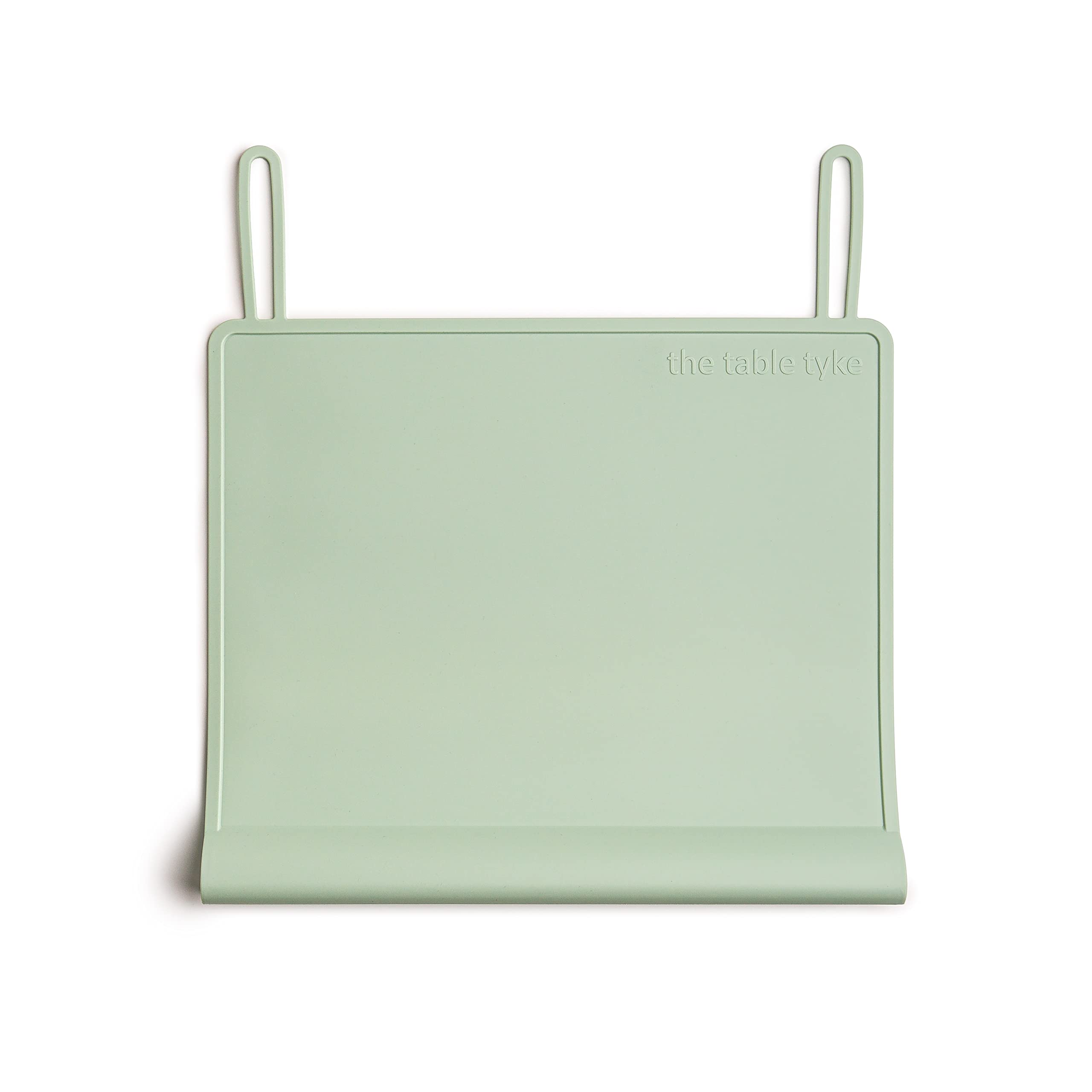 Table Tyke frontal del tapete sage green mostrando diseño elegante y protección