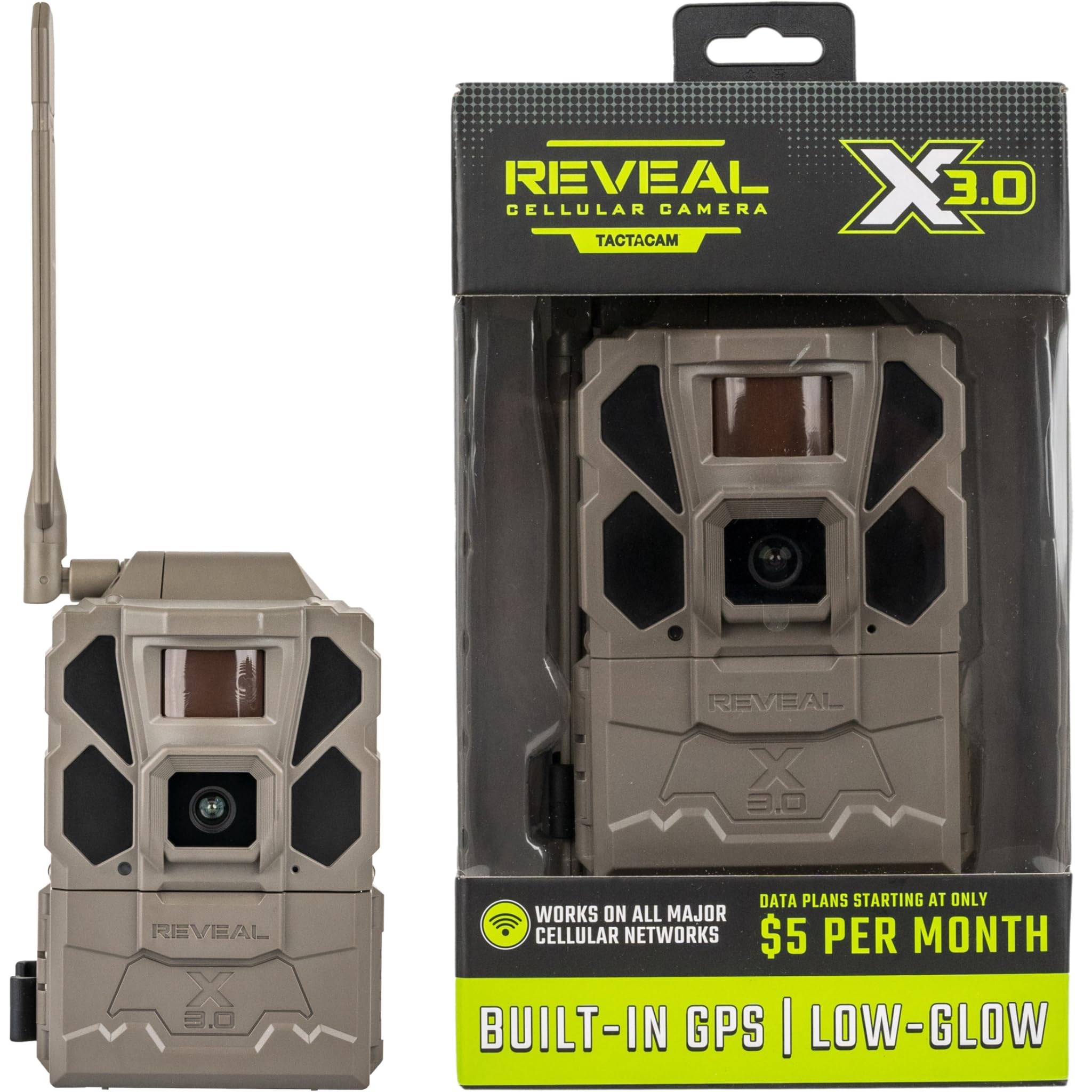 TACTACAM front view showing camera and housing, reliable outdoor monitoring