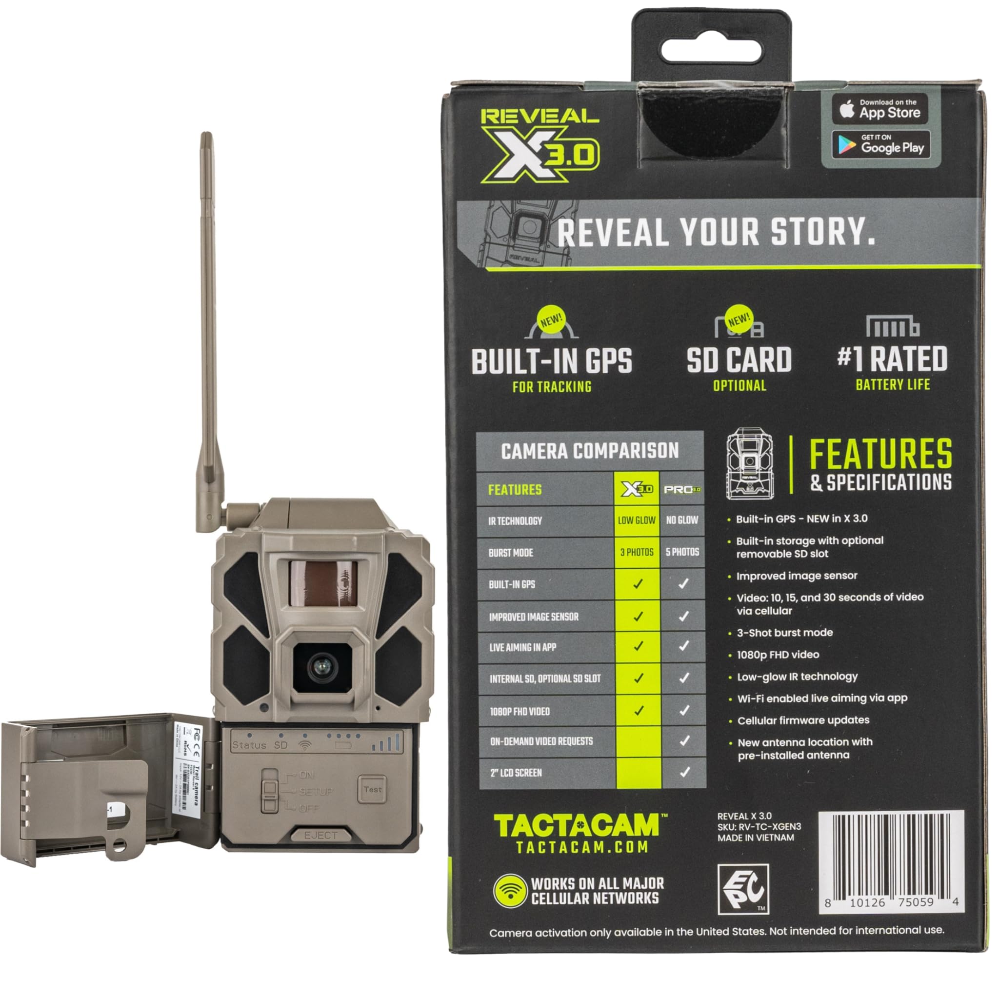 TACTACAM night vision photo example, clear low-light identification benefit