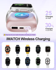 Taefoqun W9 área inalámbrica para iWatch con carga segura