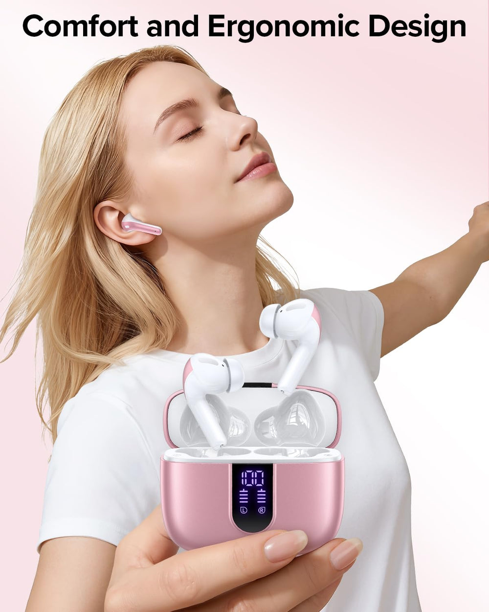 TAGRY auricular detalle de textura con nano-revestimiento resistente al sudor