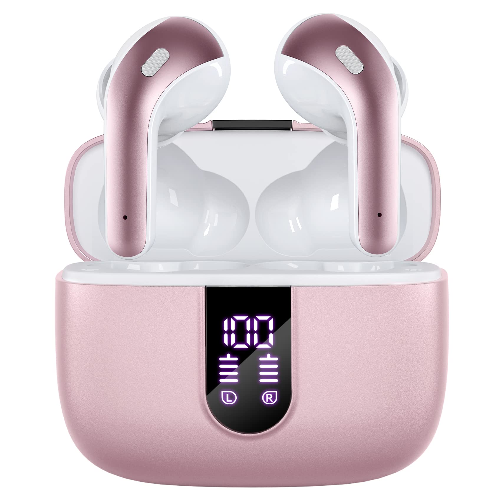 TAGRY auriculares X08 estuche frontal mostrando diseño compacto y portabilidad