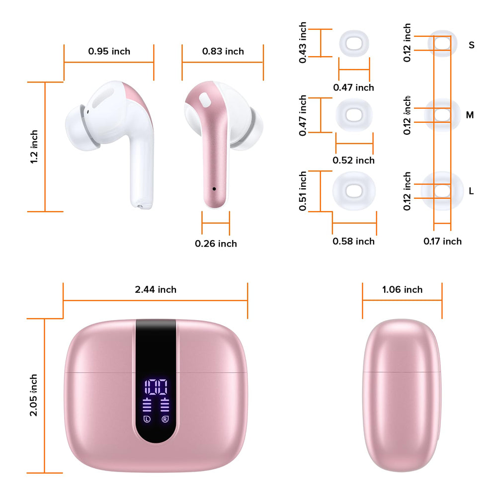 TAGRY estuche abierto con auriculares dentro indicando carga automática práctica