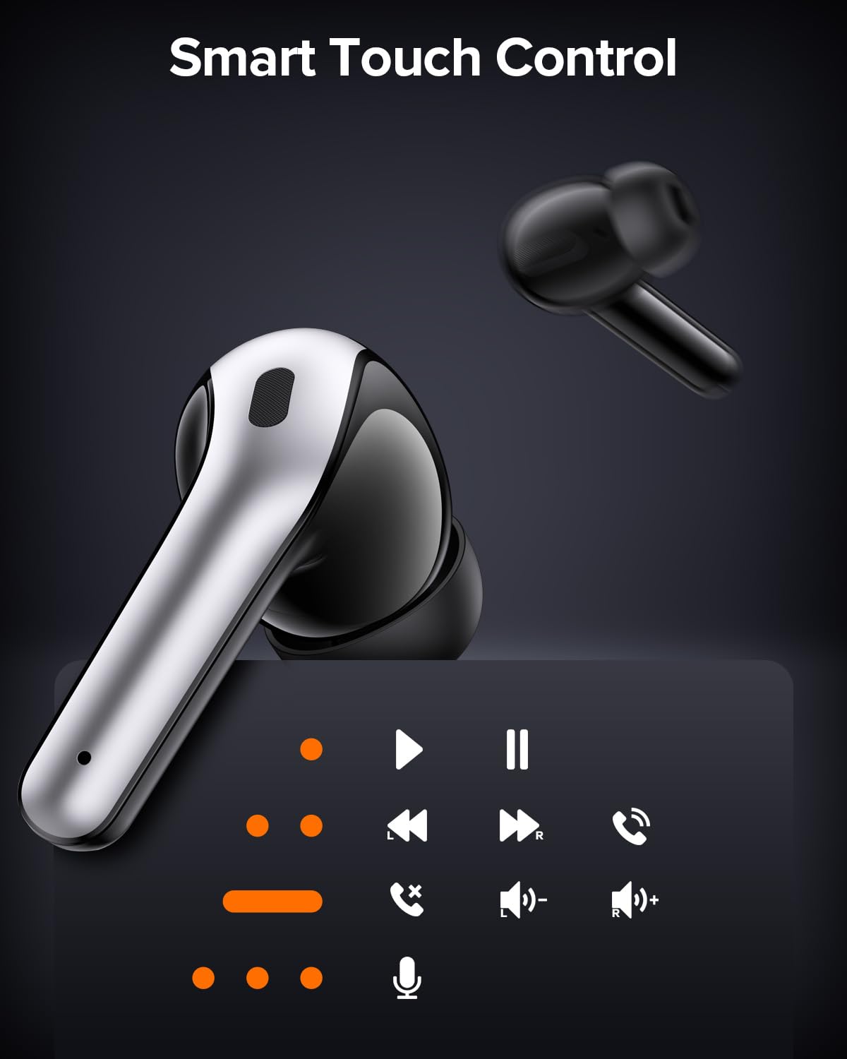 TAGRY X08 auricular colocado en oreja mostrando ajuste seguro y sonido inmersivo