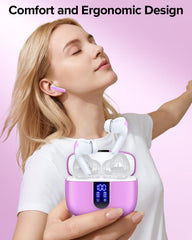 TAGRY X08 primer plano de auricular con detalle de driver y acabado ergonómico