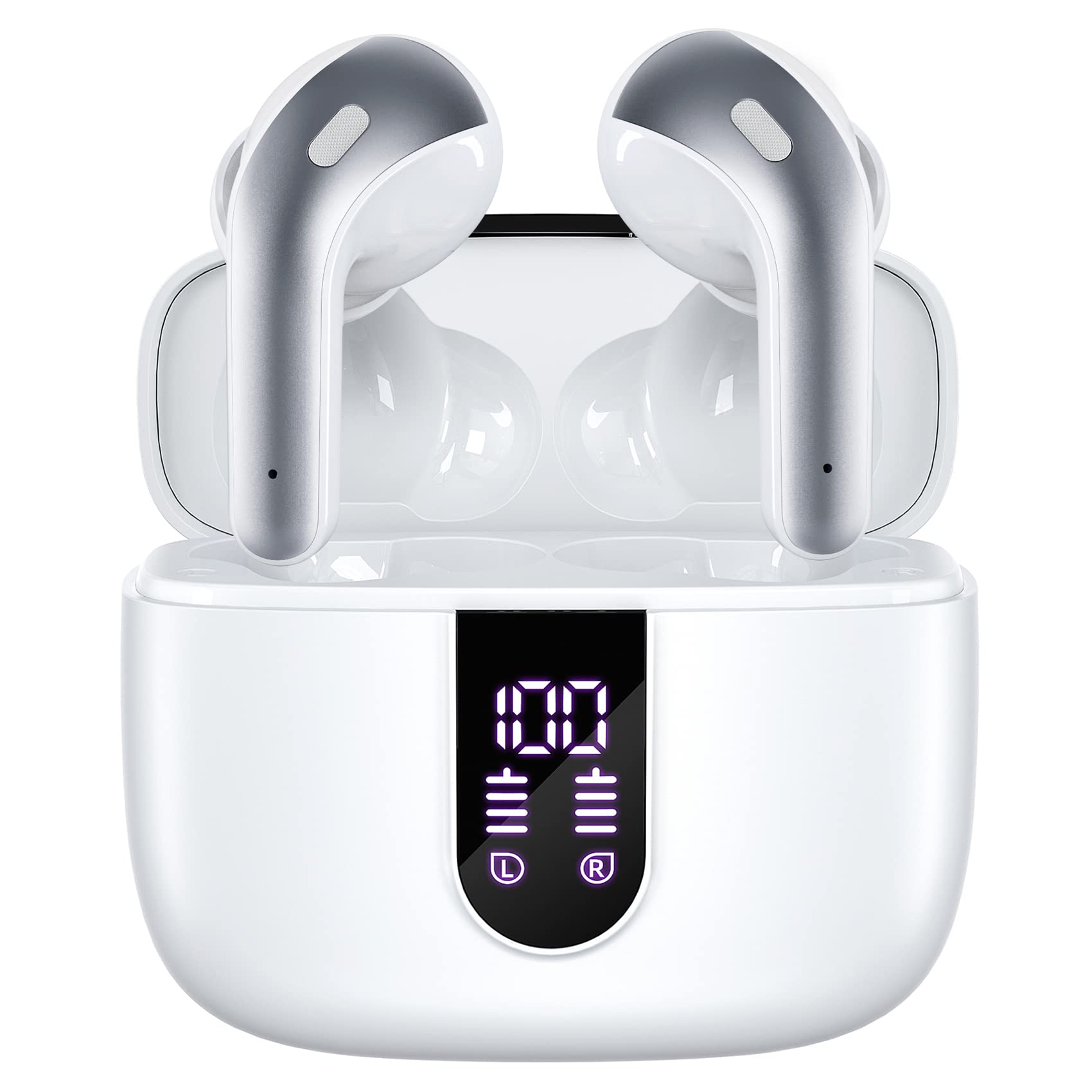 TAGRY X08 frontal con estuche abierto mostrando auriculares y comodidad