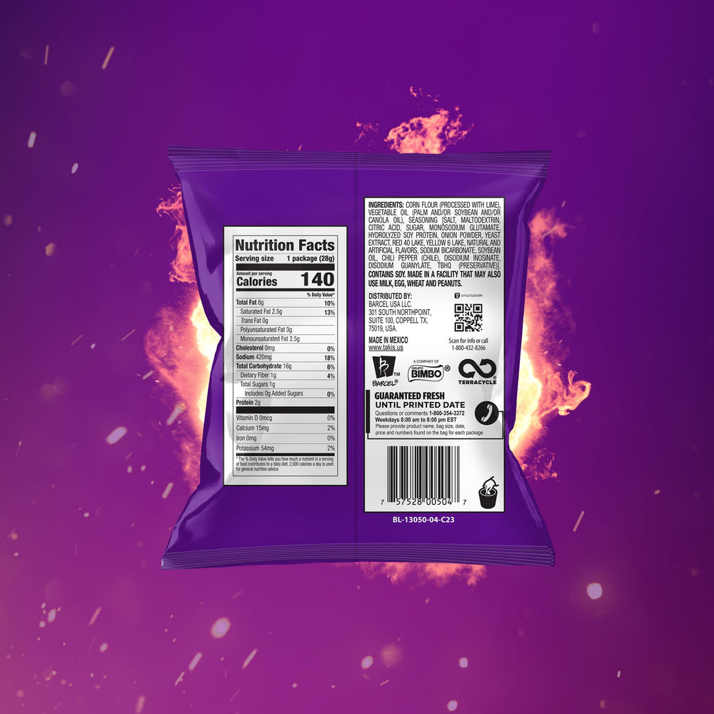 Takis Fuego etiqueta e ingredientes claridad para decisiones informadas