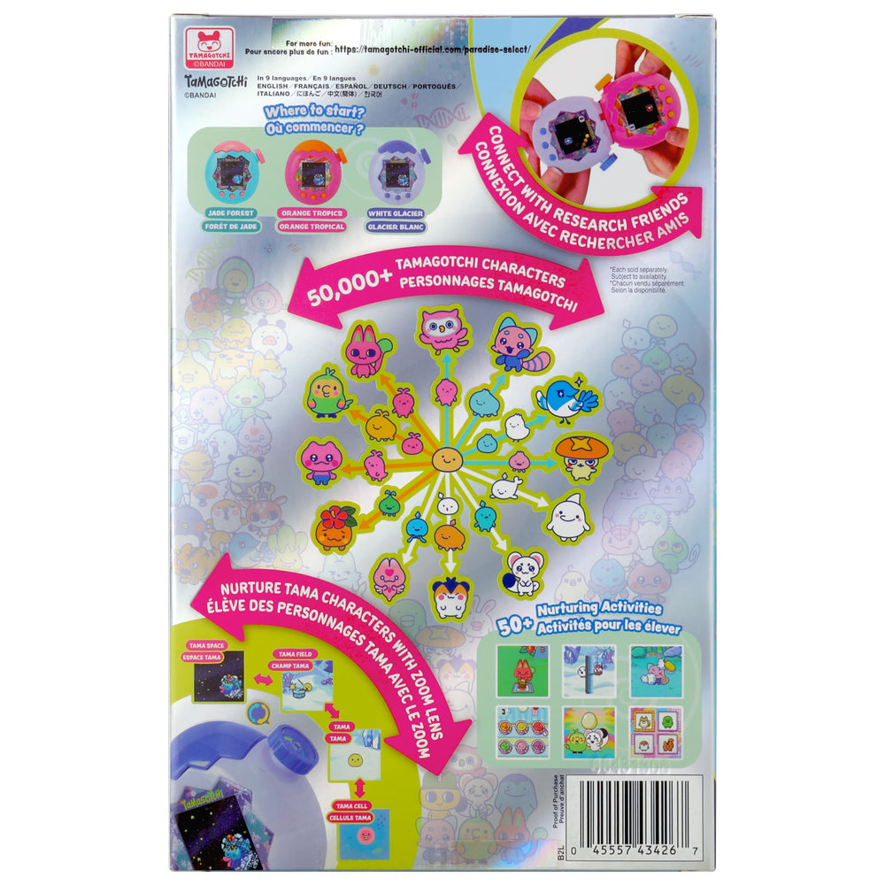 Tamagotchi caja y contenido listado que facilita regalo listo