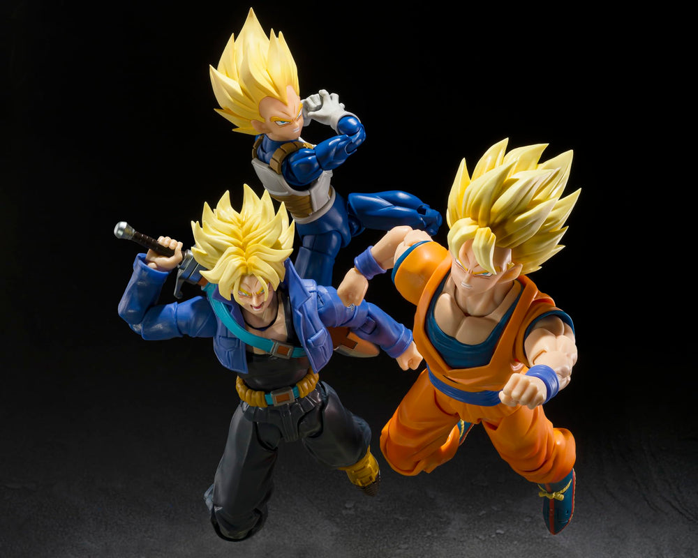 TAMASHII NATIONS Vegeta caja con etiqueta Bandai Namco, garantía de licencia