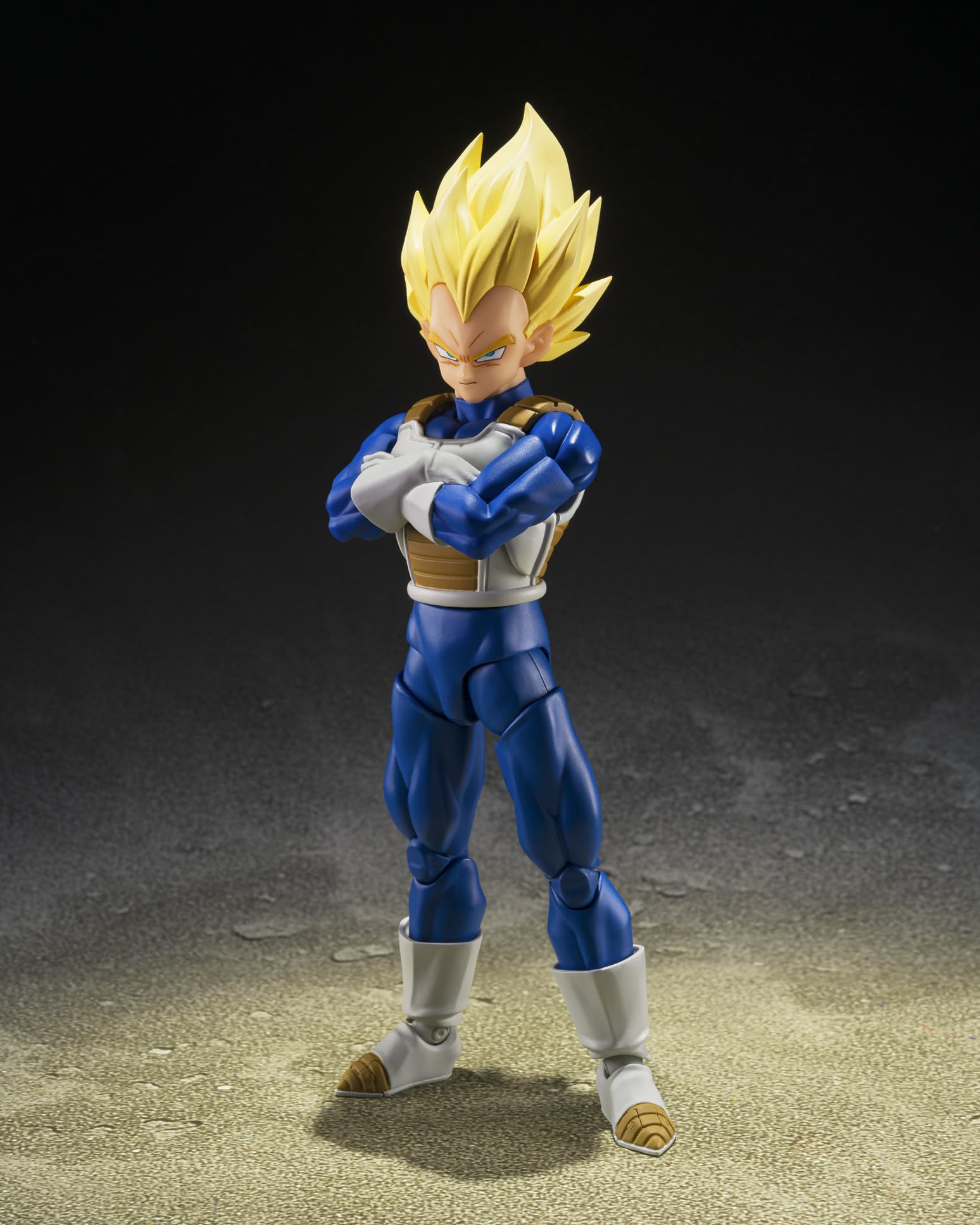 TAMASHII NATIONS Vegeta primer plano del cabello Super Saiyan, volumen realista