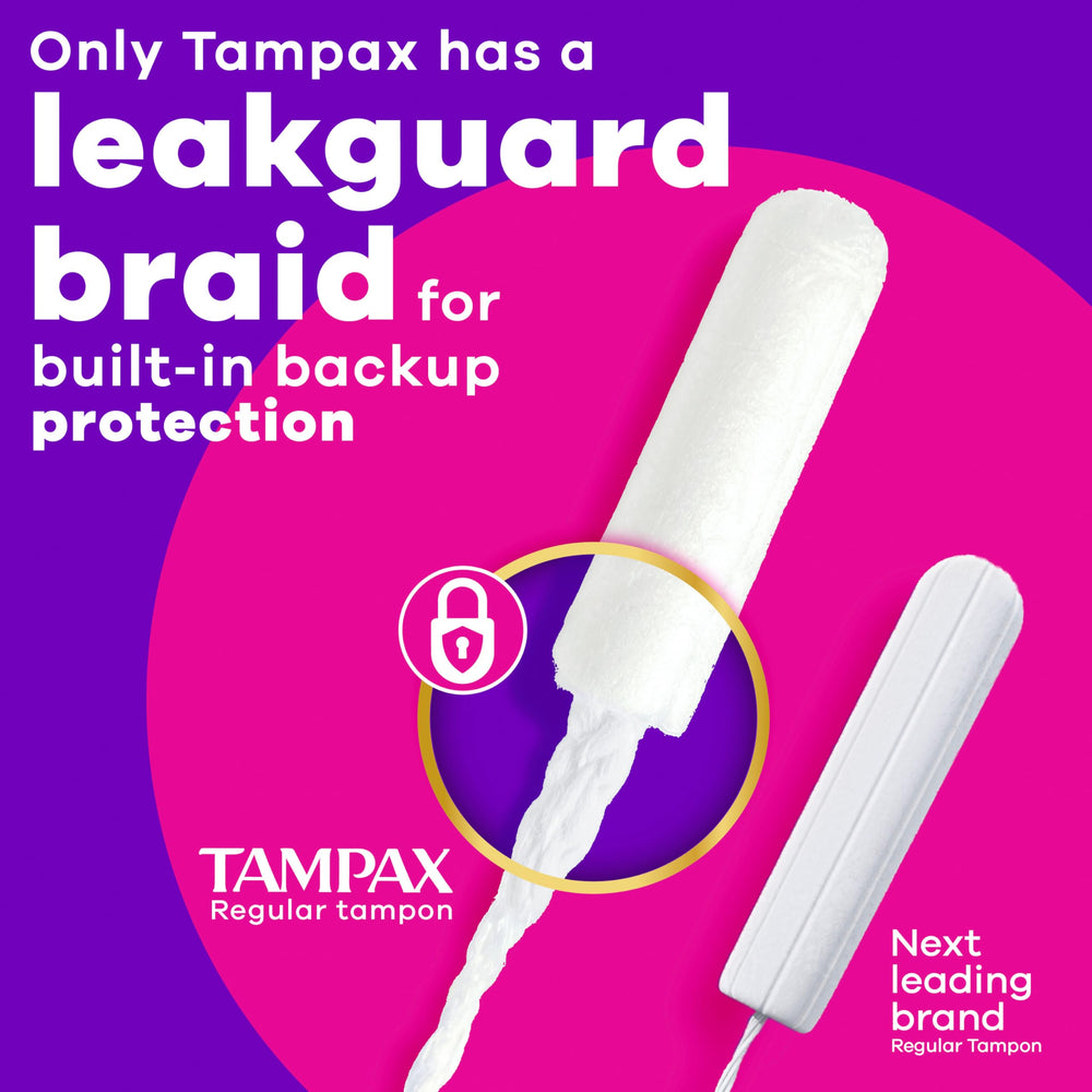 Tampax Radiant Textured Grip detalle que mejora la inserción segura