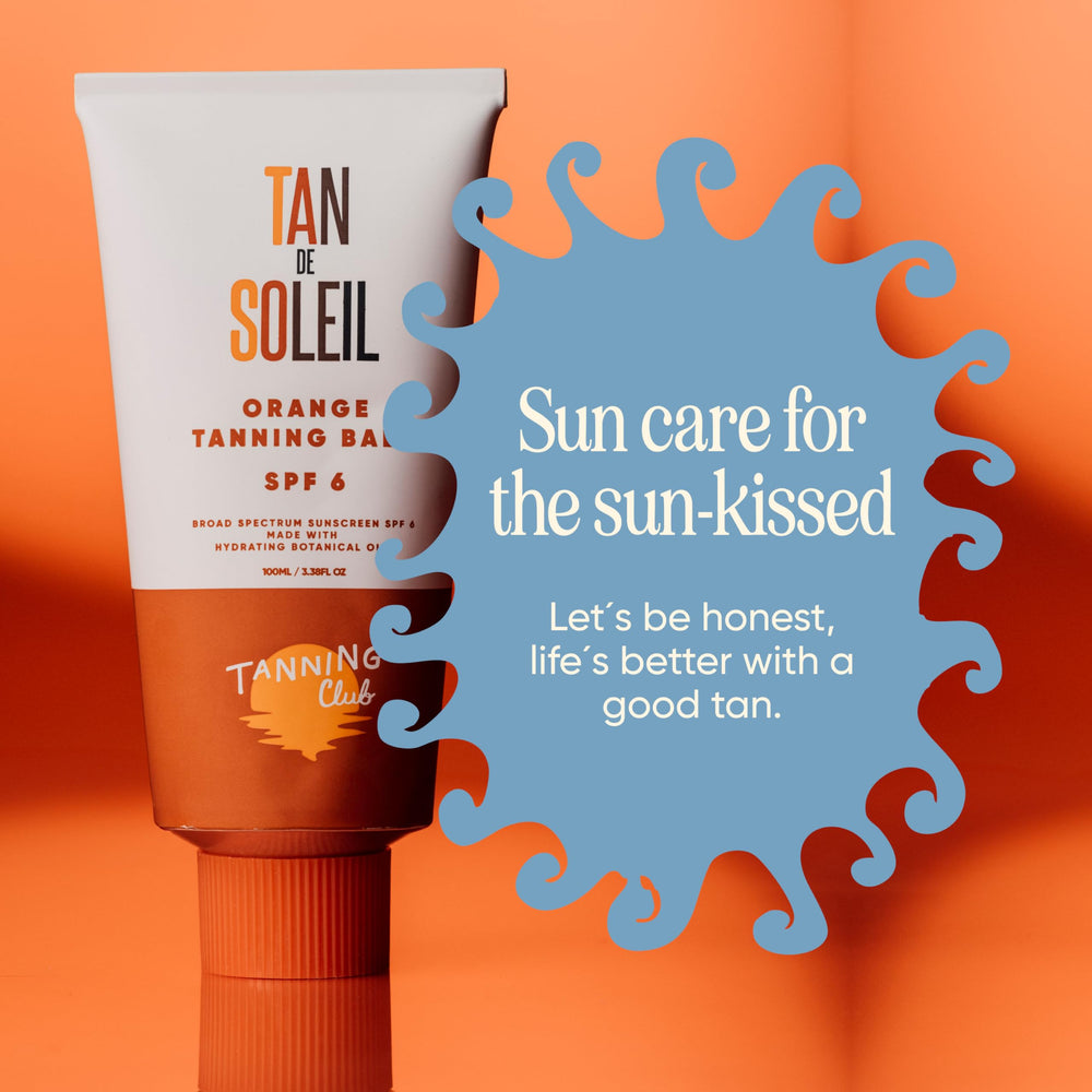 Tanning Club sello cruelty-free indicando compromiso ético del producto