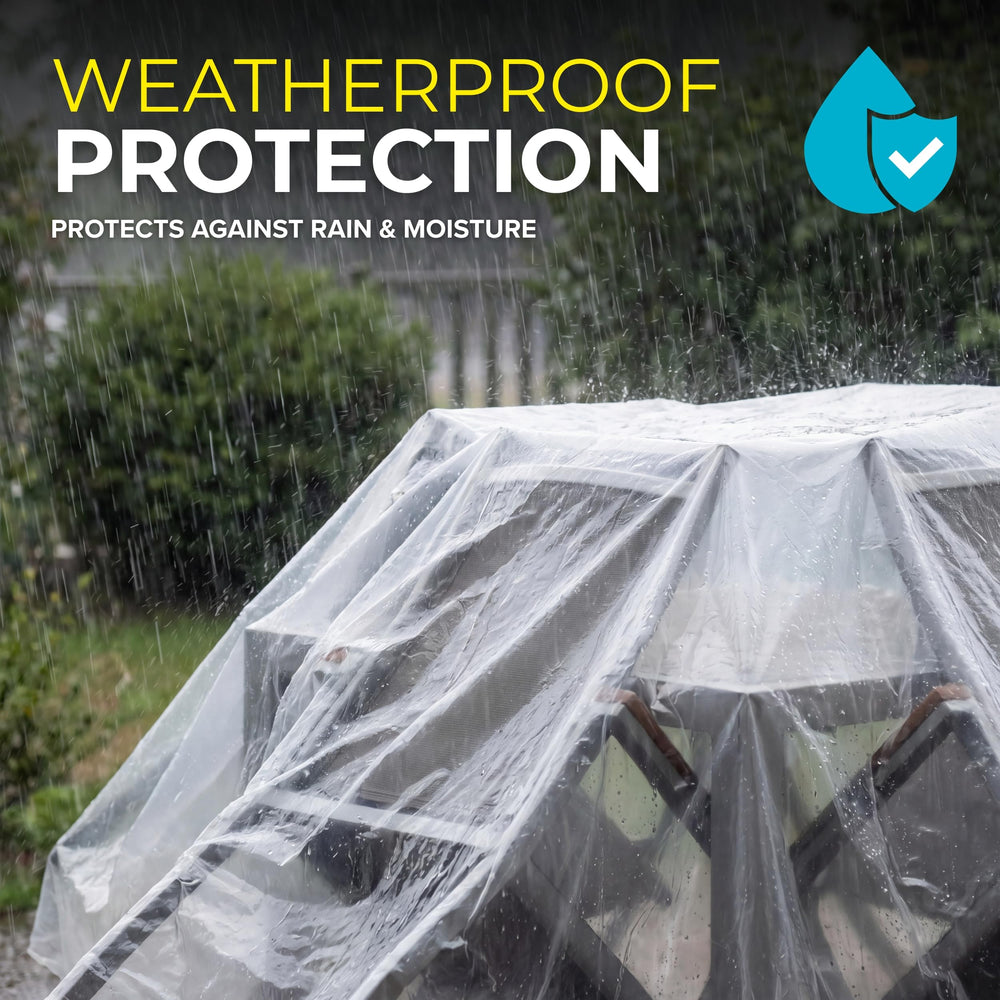 Tapix etiqueta que indica protección UV y ventajas outdoor