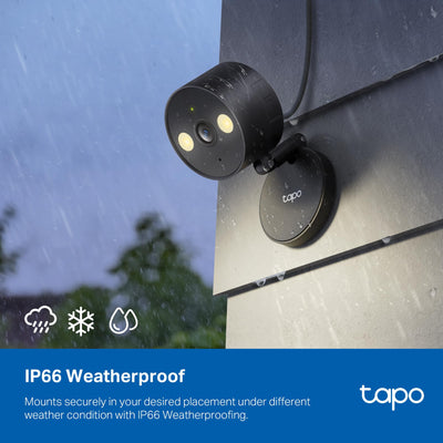 Tapo app live view screenshot showing easy alerts and playback control