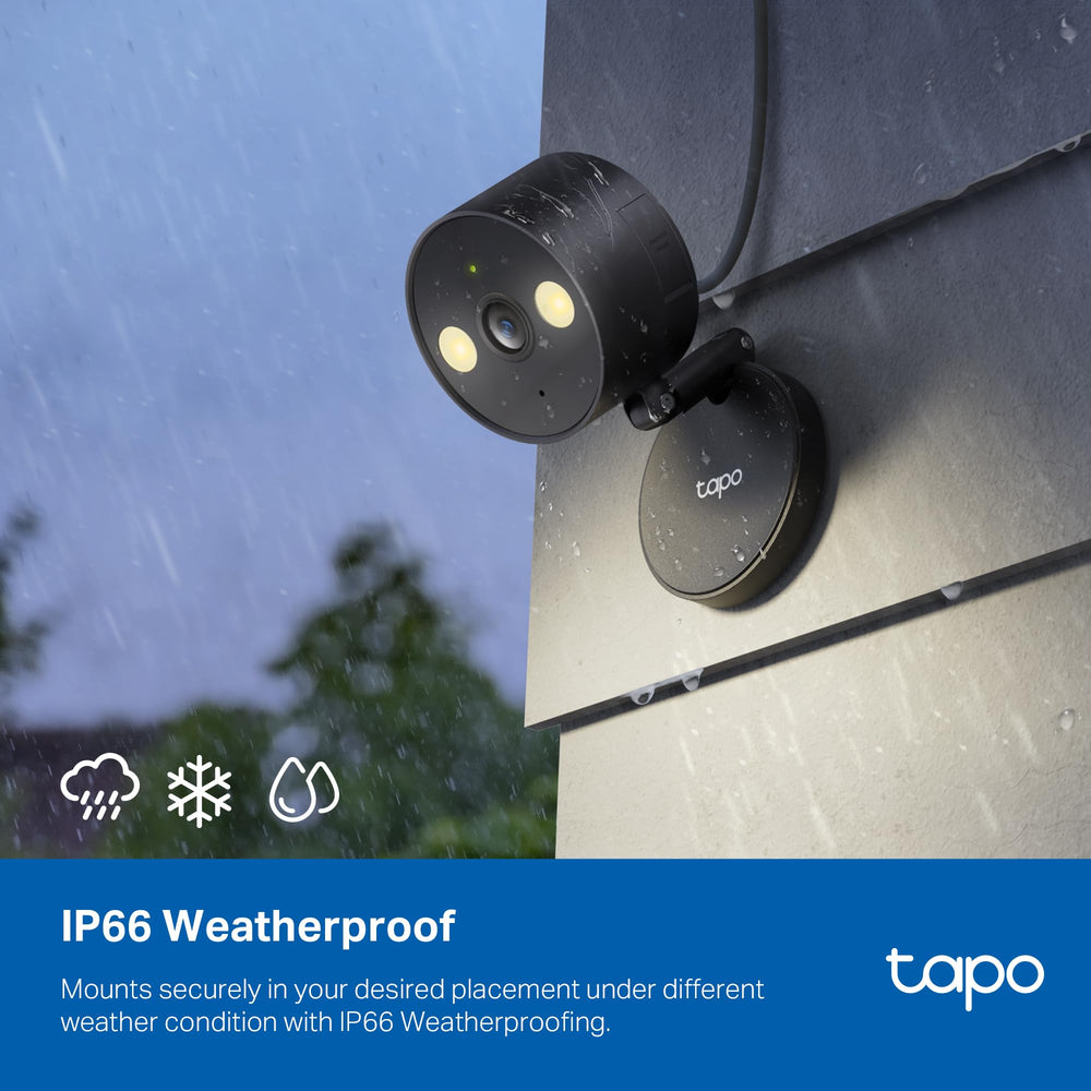 Tapo app live view screenshot showing easy alerts and playback control