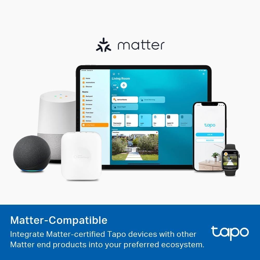 Tapo L535E instalada en lámpara de mesa para iluminación ambiente