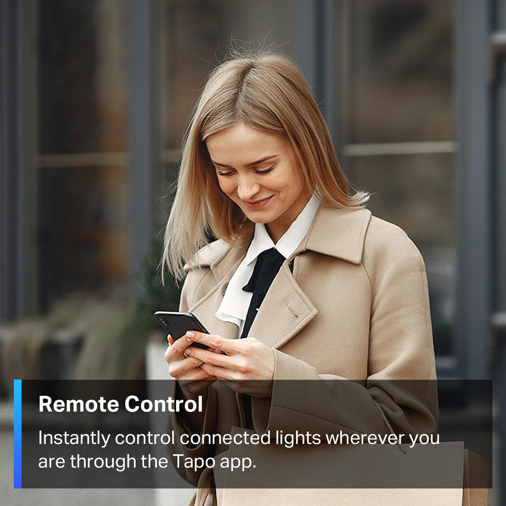 Tapo S505 control por voz con Alexa mostrando manos libres y comodidad inmediata