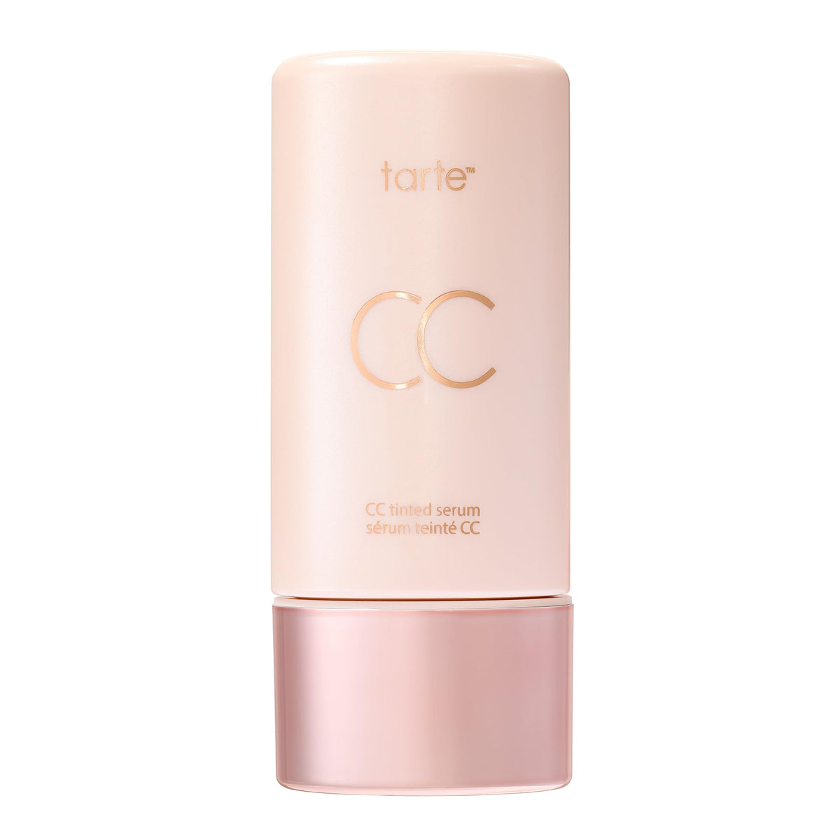 tarte front packaging showing sleek serum bottle and branding benefit clean design
