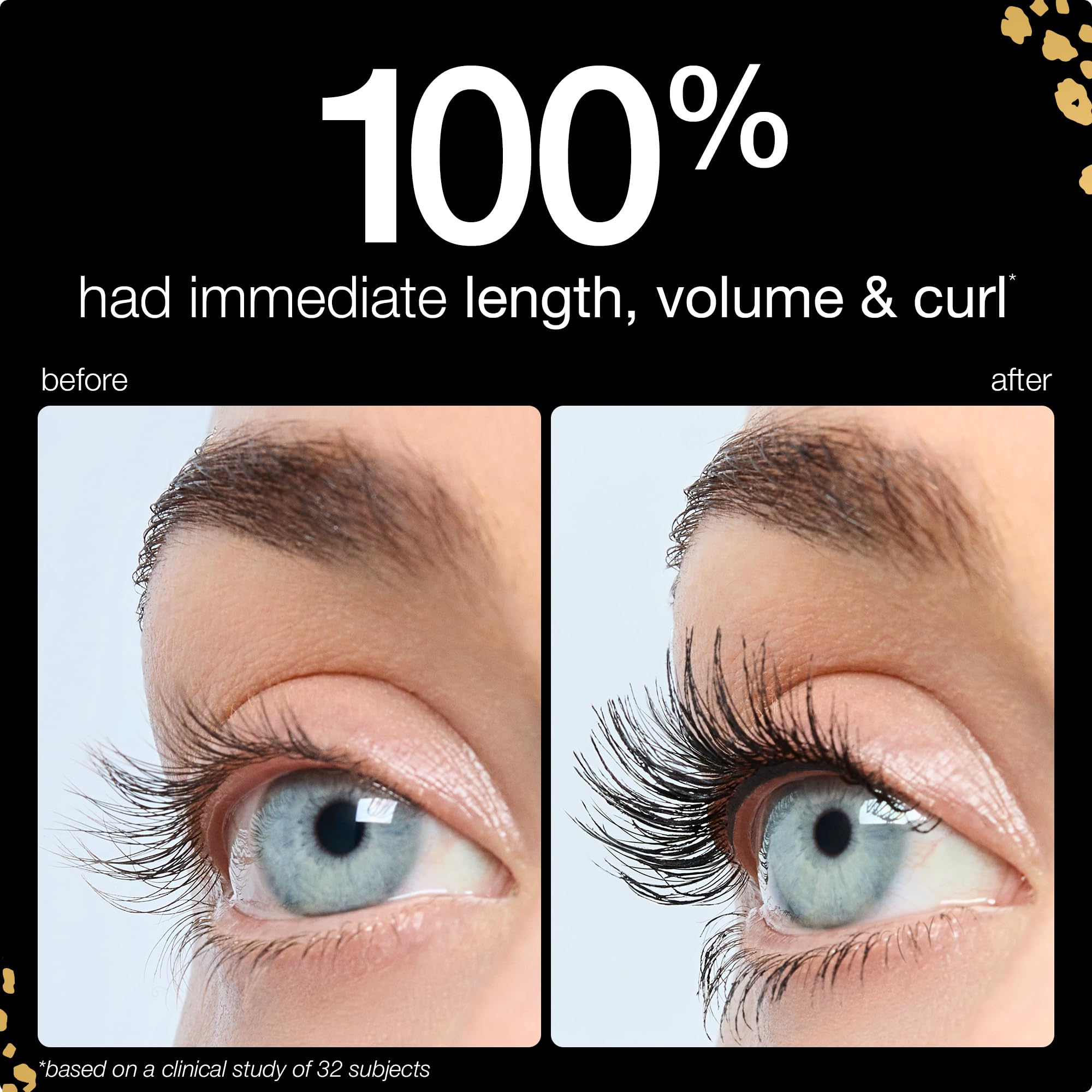 tarte look lifestyle con ojos maquillados para un efecto de ojo grande