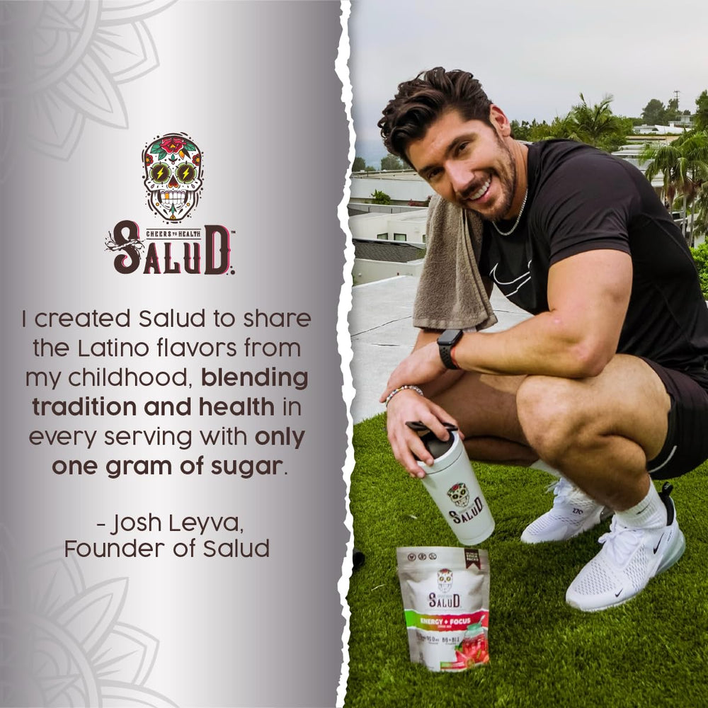 Taste Salud bebida post-entrenamiento en mano, energía sin azúcares