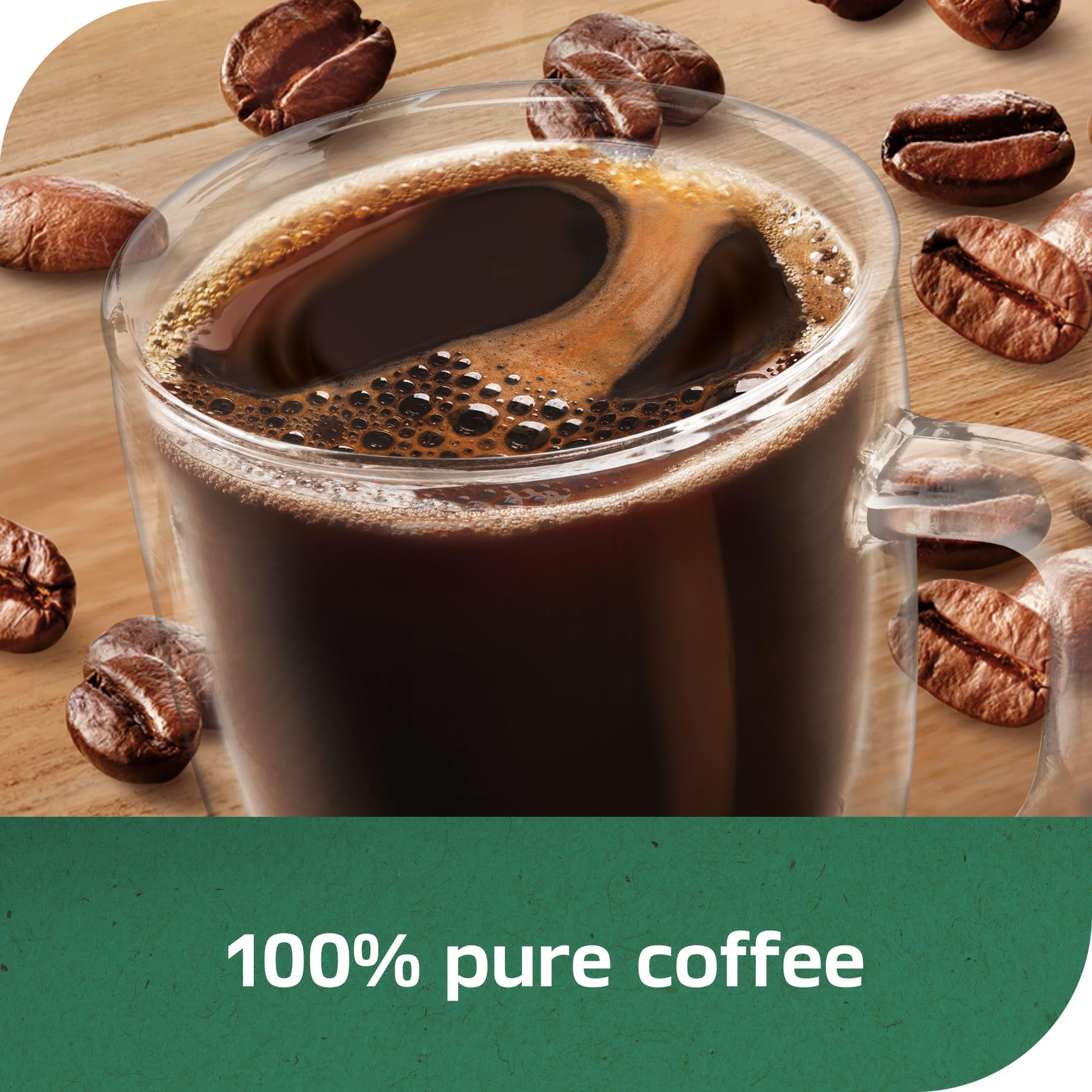 NESCAFÉ Taster's Choice etiqueta con información de ingredientes y proceso