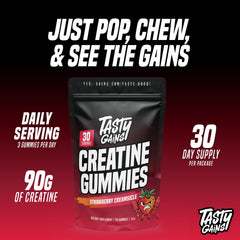TASTY GAINS gominolas apiladas resaltando forma y color apetecible