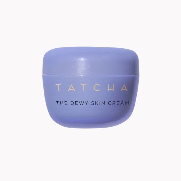 TATCHA envase frontal de The Dewy Skin Cream mostrando lujo y protección