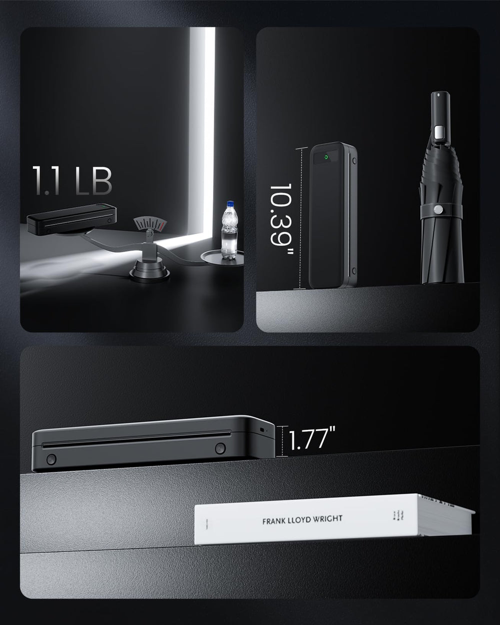 TATTMUSE A285M printing sample receipts and invoices to demonstrate crisp black-and-white output