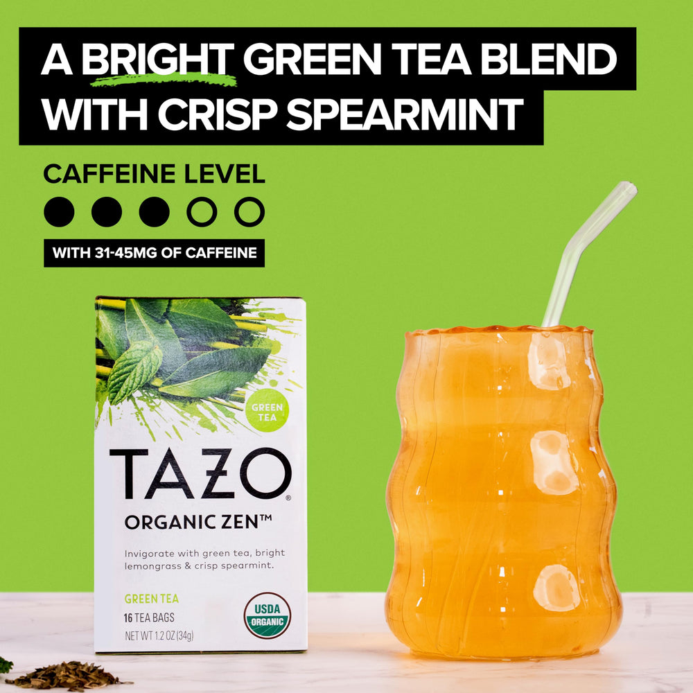 TAZO taza caliente de té Zen para una pausa tranquila