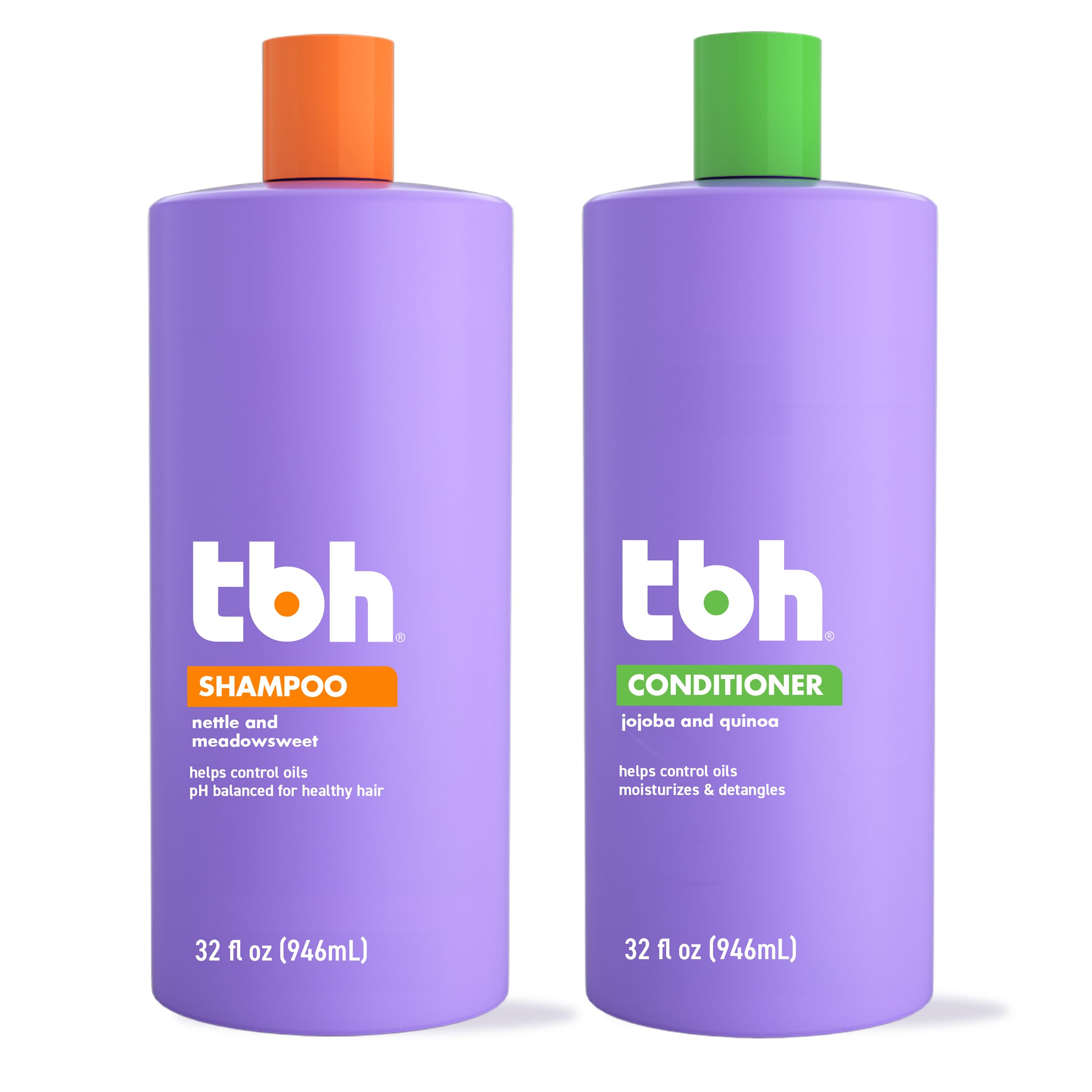 TBH botella abierta vertiendo shampoo para un lavado fácil