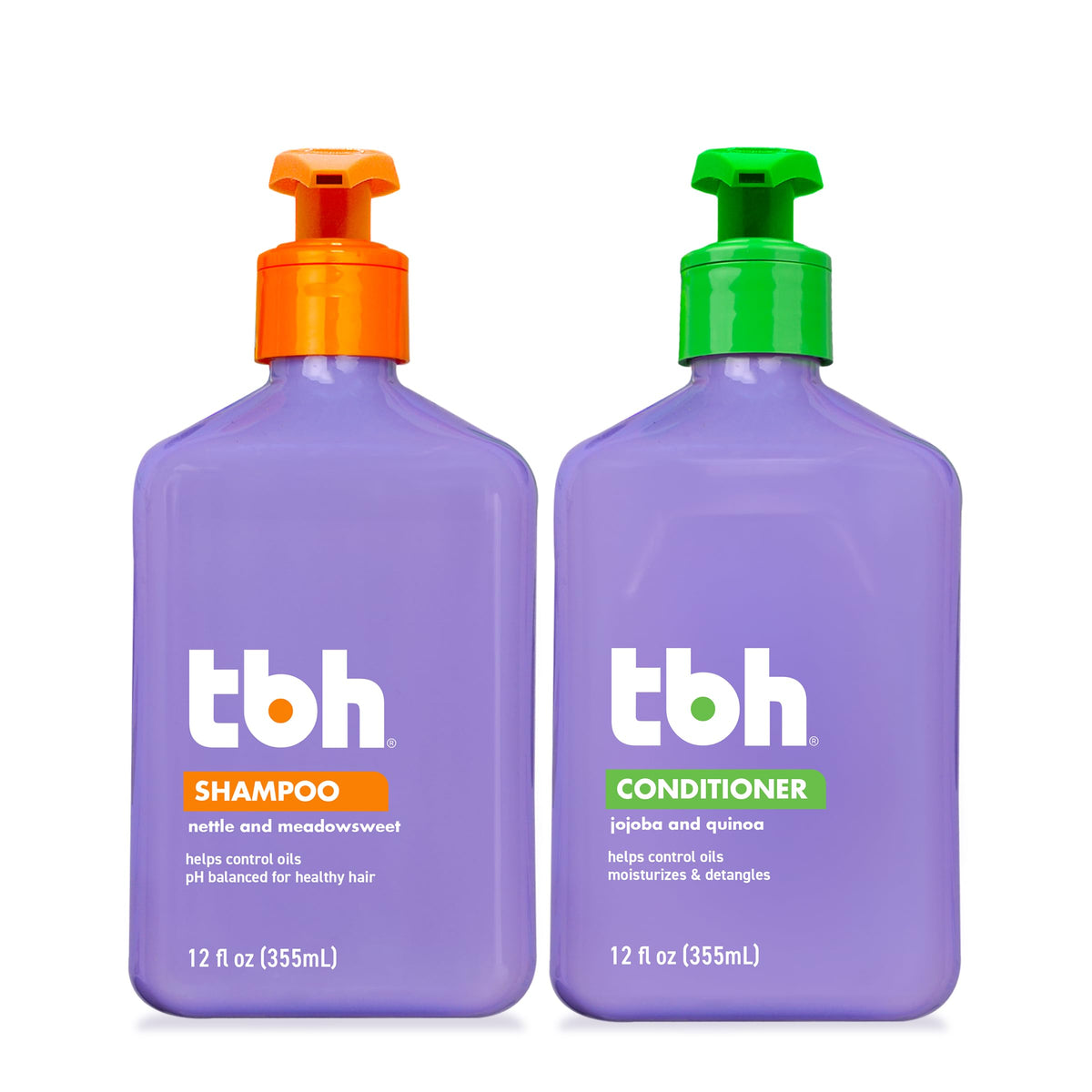 TBH set frontal del packaging mostrando botellas y beneficios visibles