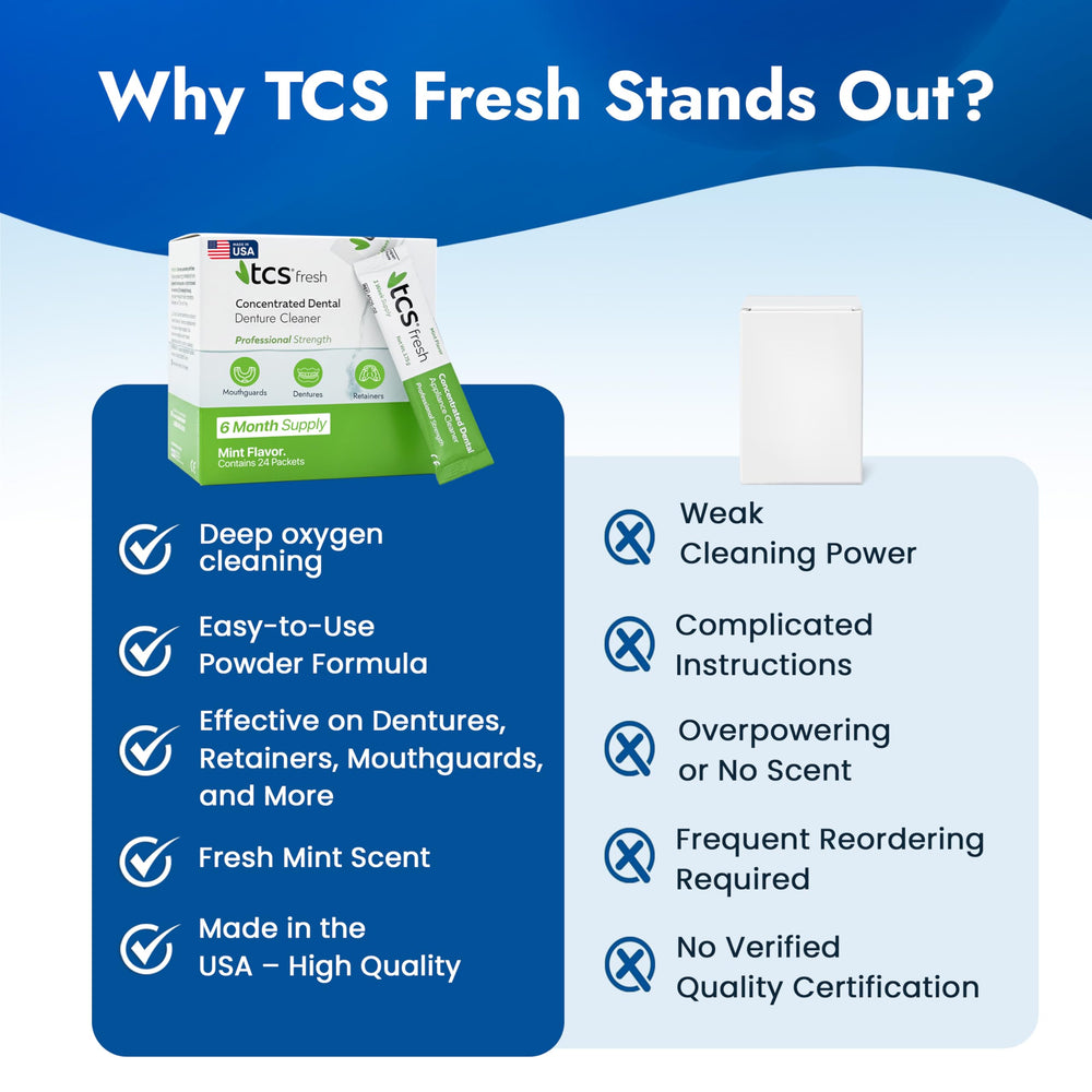 TCS etiqueta con instrucciones y beneficios para uso seguro y práctico