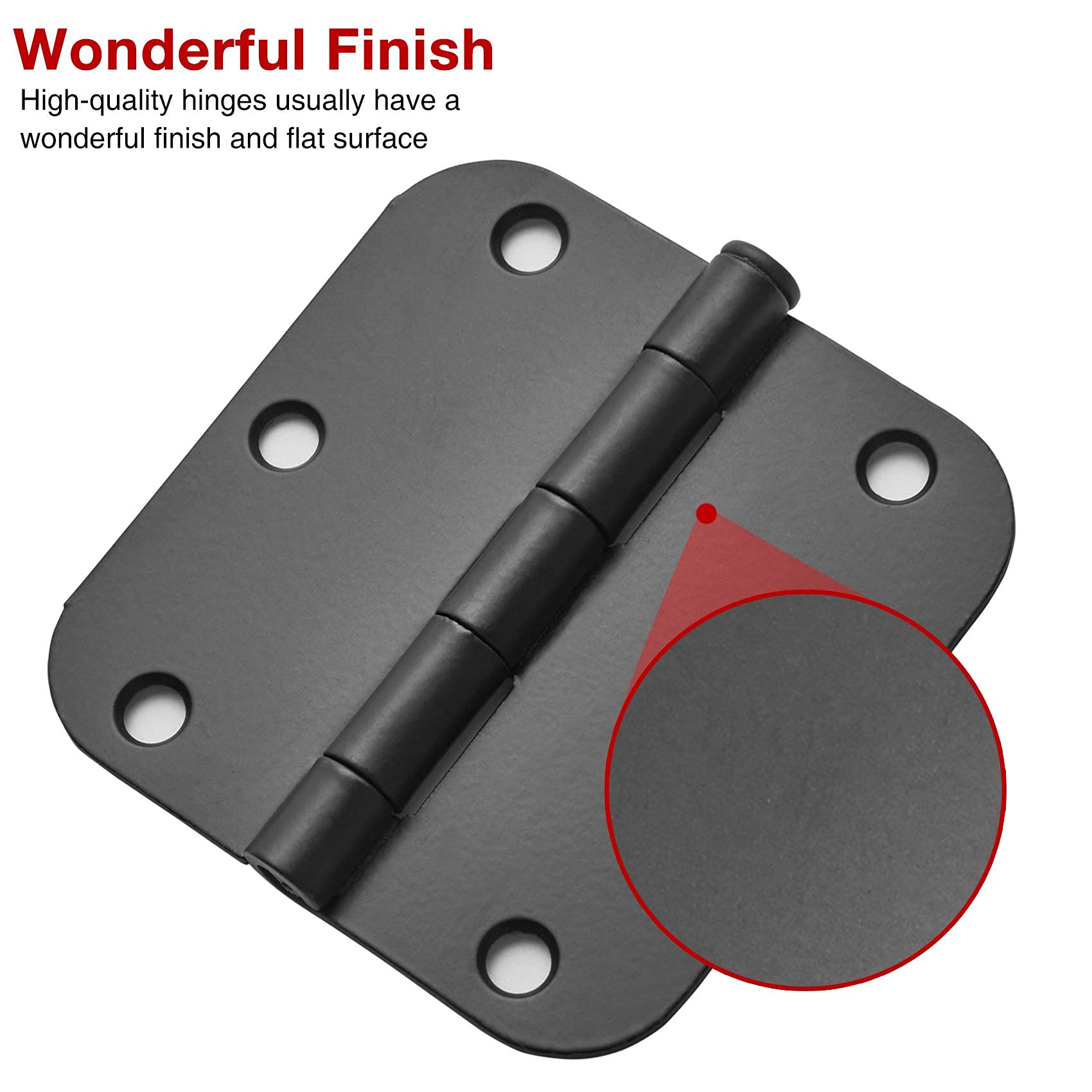 TDCHINGES hinge installed on interior door demonstrating smooth operation and secure fit