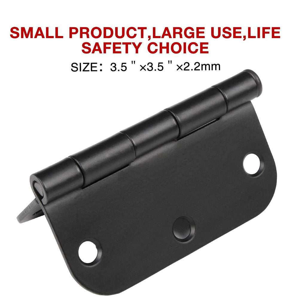 TDCHINGES flat lay of hinge with extra-long screws showing complete hardware and ease of fitting