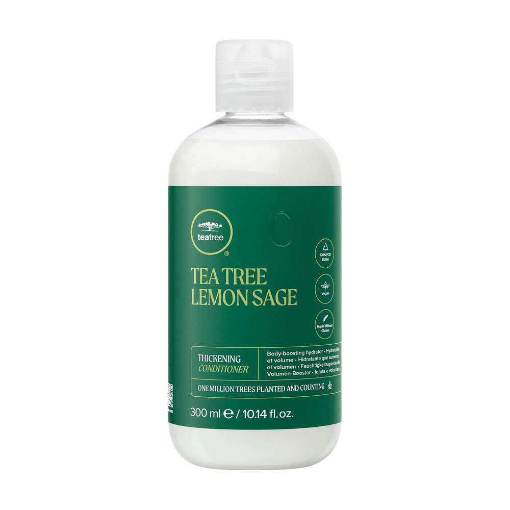 Tea Tree frontal del envase mostrando etiqueta y volumen